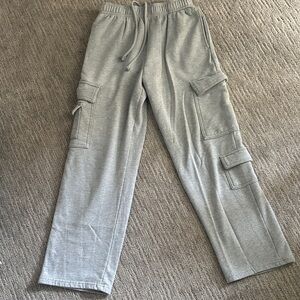 Garage Women's Cargo Gray Sweatpants - Light Gray small